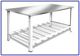 Mesa Aço Inox C Paneleiro De Trabalho 170x70x80 Pizzaria, Açougue