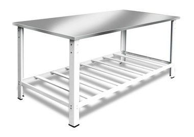 Mesa Aço Inox 130 X 070 X 080 C/ Paneleiro Reforçado